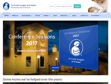 Tablet Screenshot of lalecheleagueireland.com